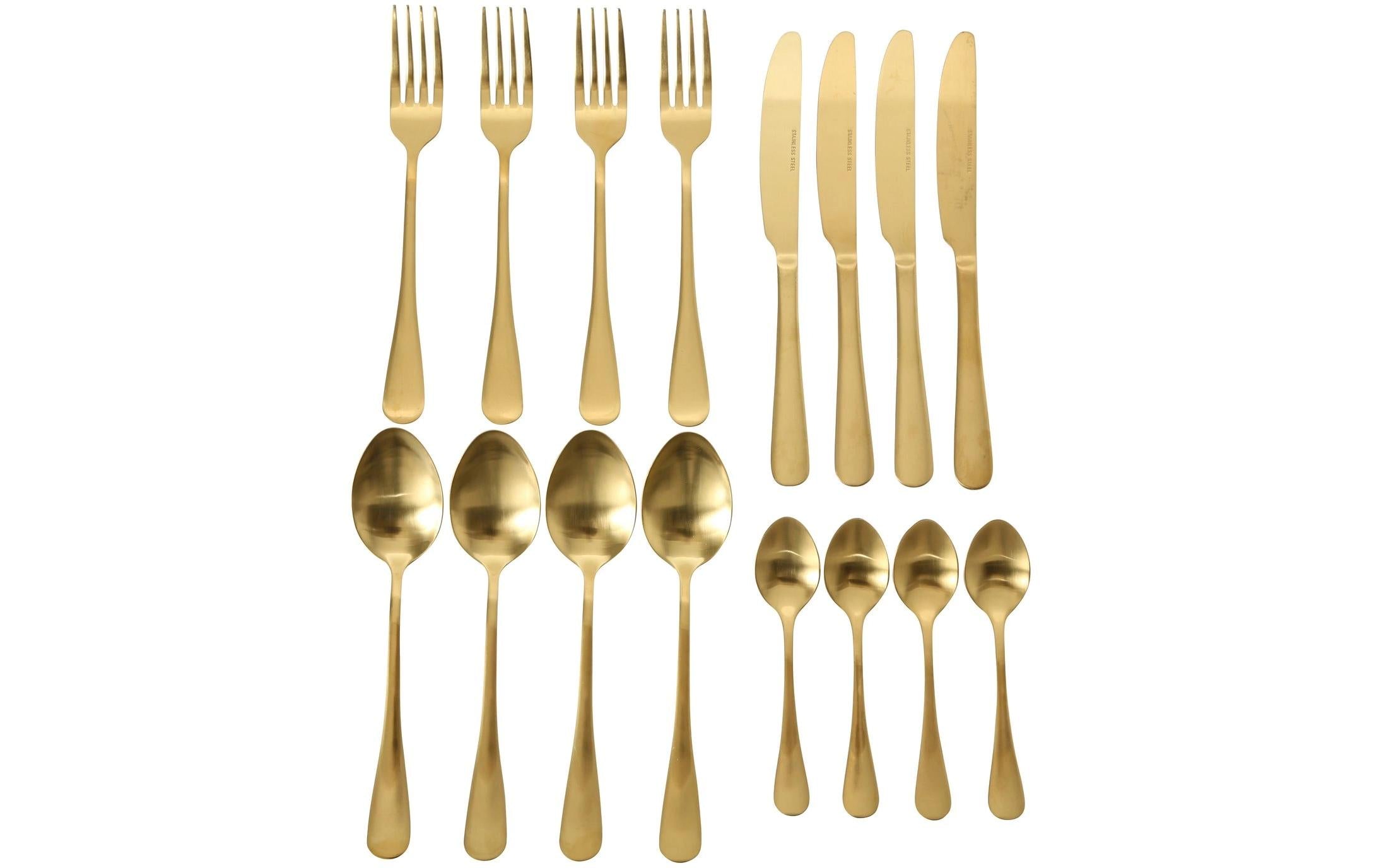 Boltze Besteckset Landlord 16-teilig, Gold