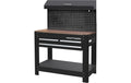 Kraftwerk Werkbank 1145 x 635 mm mit Werkzeuglochwand und Oberschrank