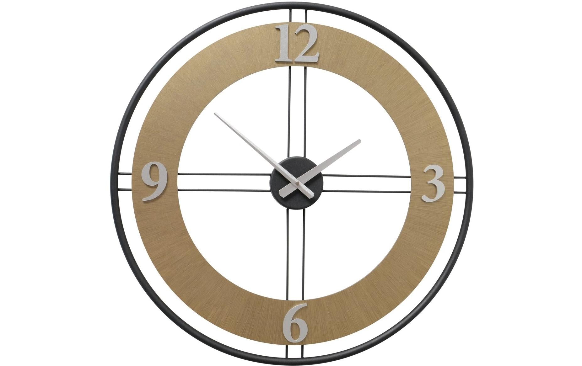Boltze Wanduhr Santiago Analog, exkl. 1xAA Batterie, D: 62cm, MDF