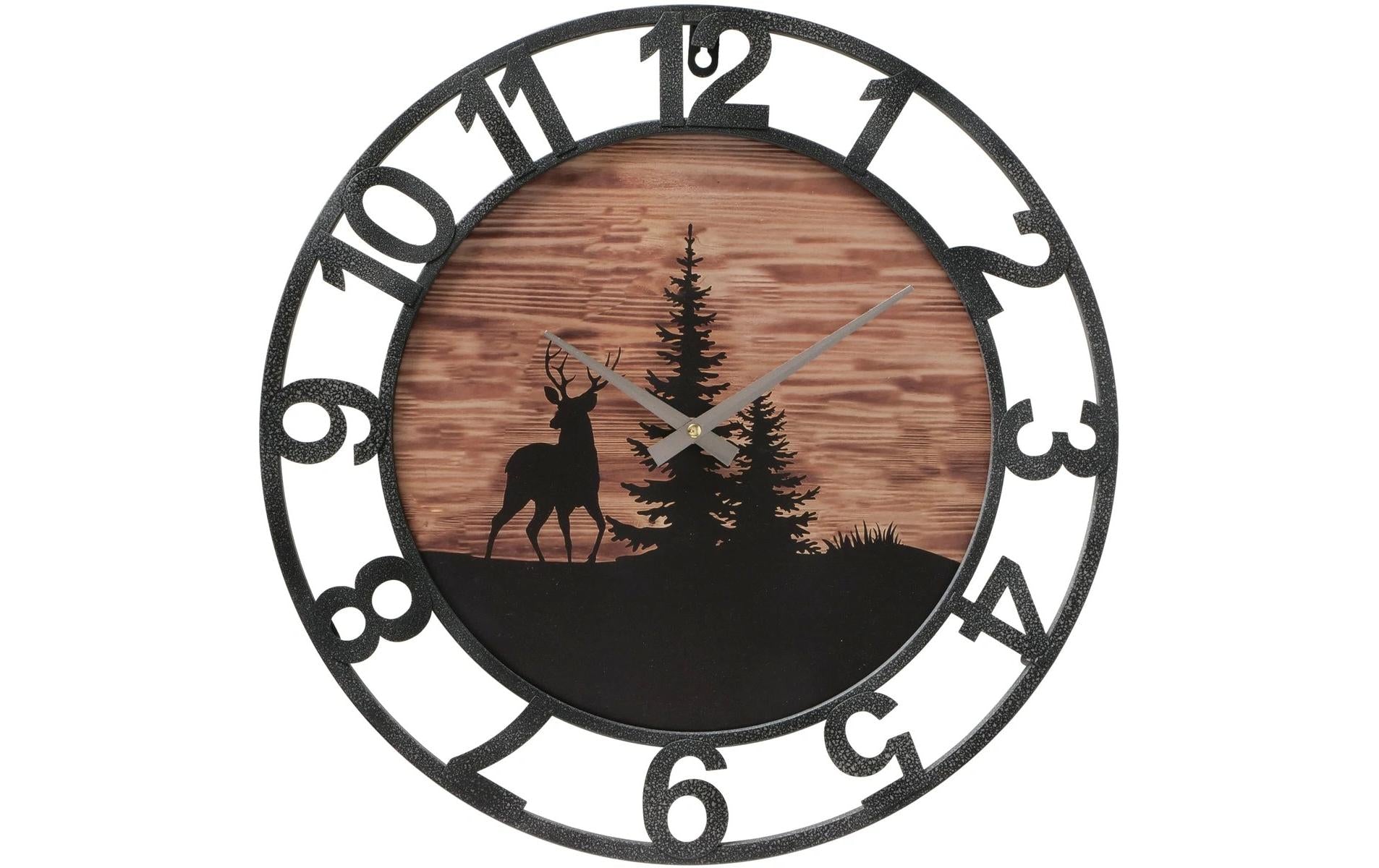 Boltze Wanduhr Ludwig Analog, exkl. 1xAA Batterie, D: 45cm, MDF