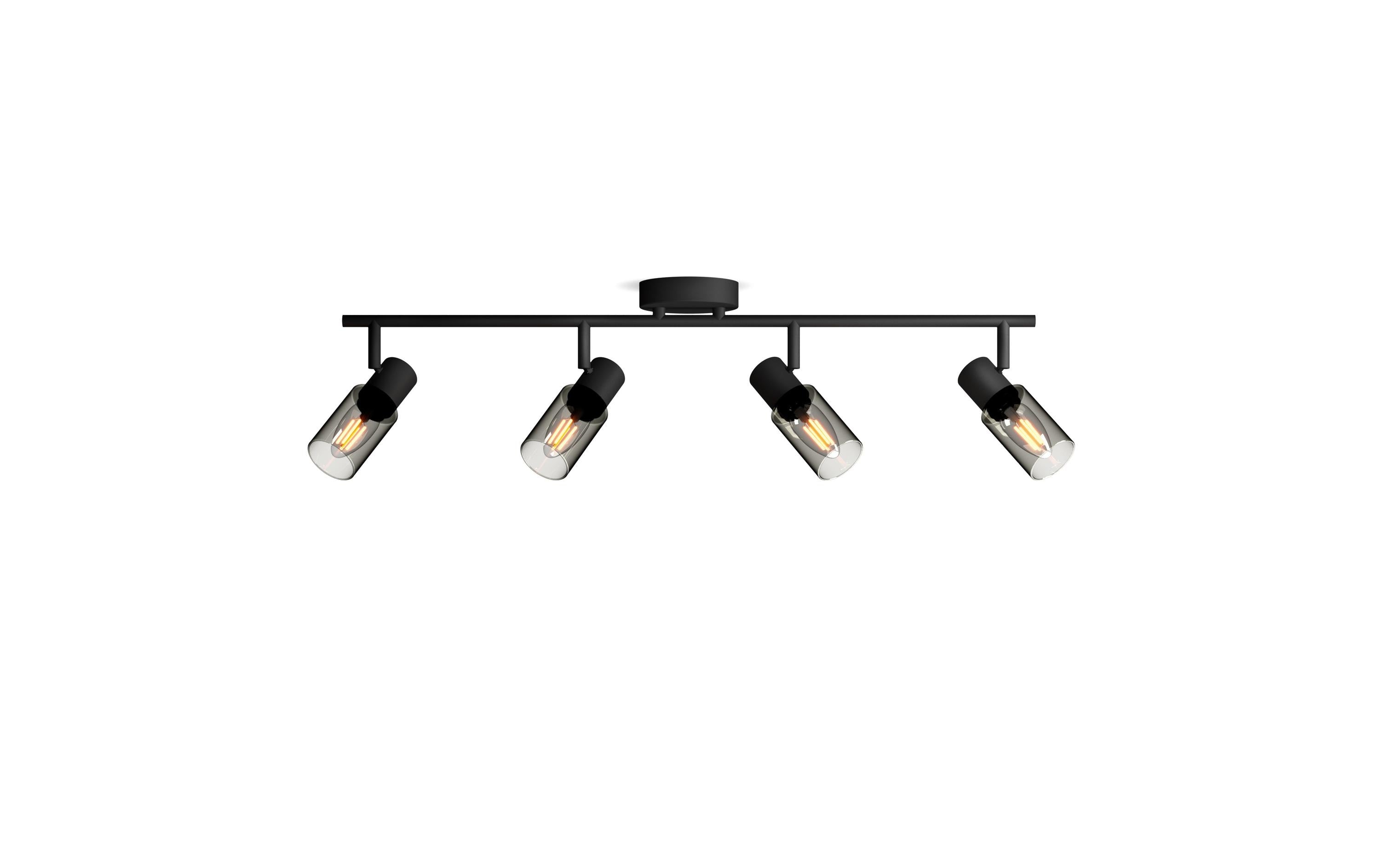 Philips 4er Spot  Palms 25W E14, sz, ohne Leuchtmittel