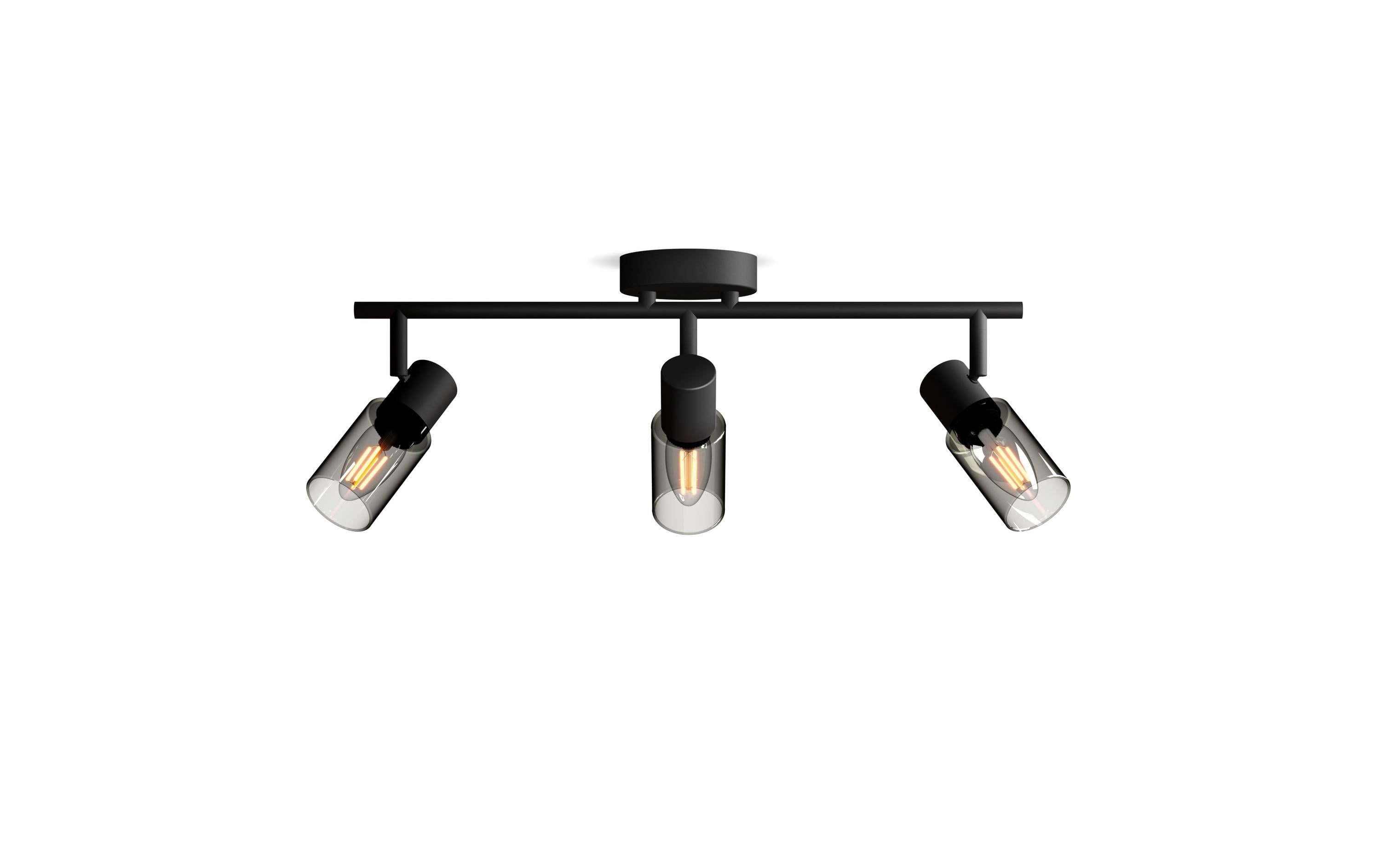 Philips 3er Spot  Palms 25W E14, sz, ohne Leuchtmittel