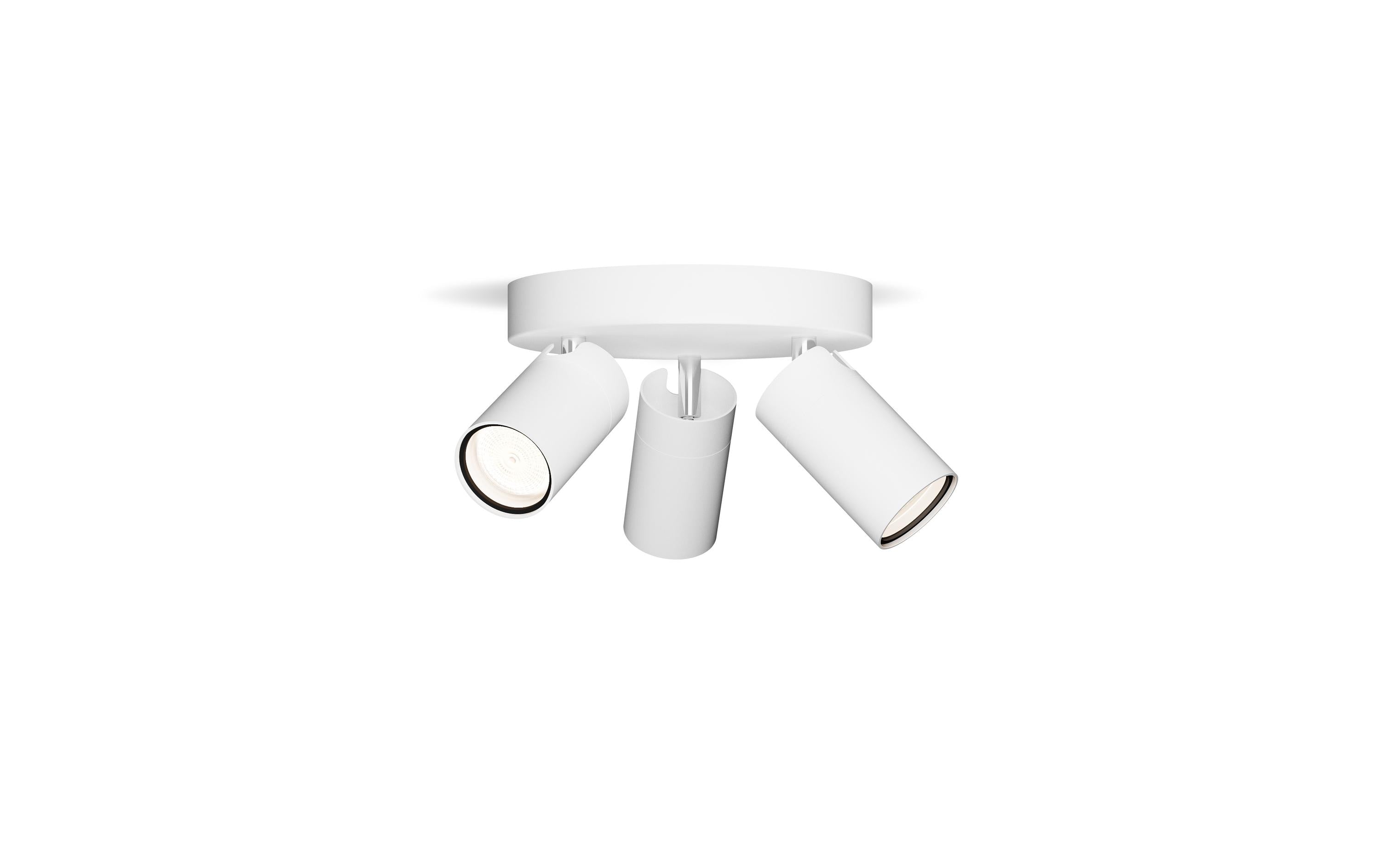 Philips 3er Spot  Idris 5W GU10, IP44, rund, ws, ohne Leuchtmittel