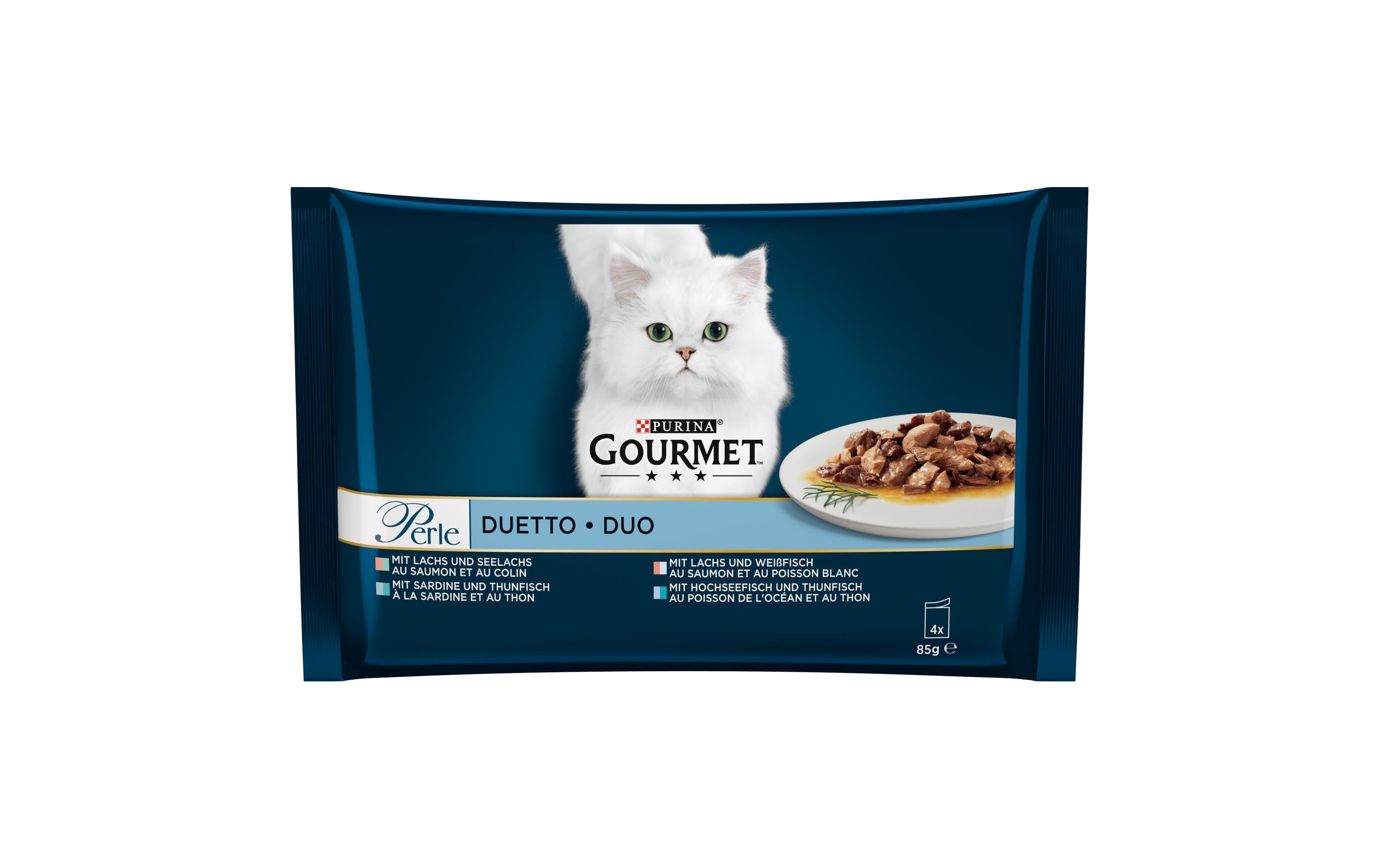 Gourmet Perle Lachs & Seelachs 4x85g