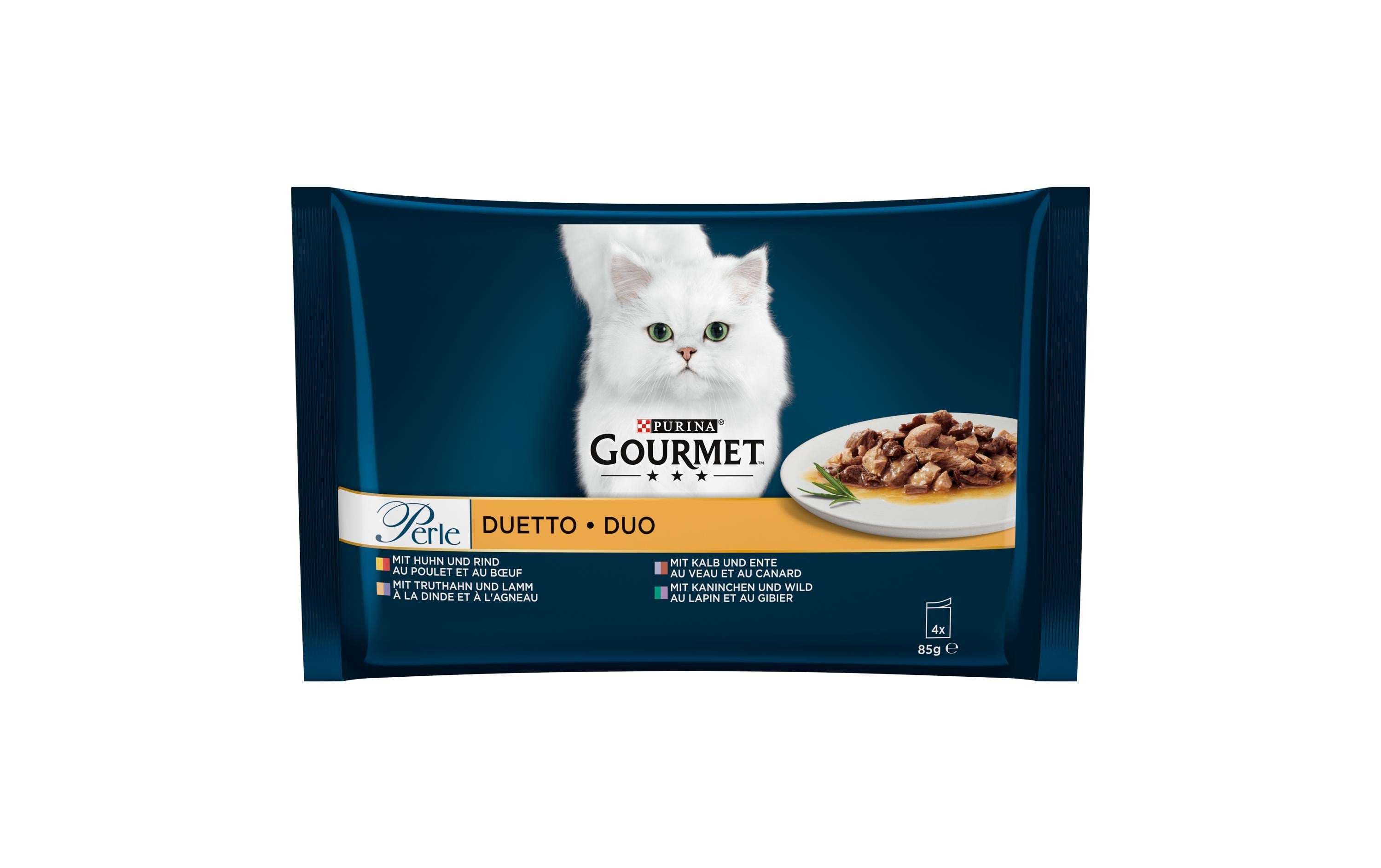 Gourmet Perle Rind & Huhn 4x85g