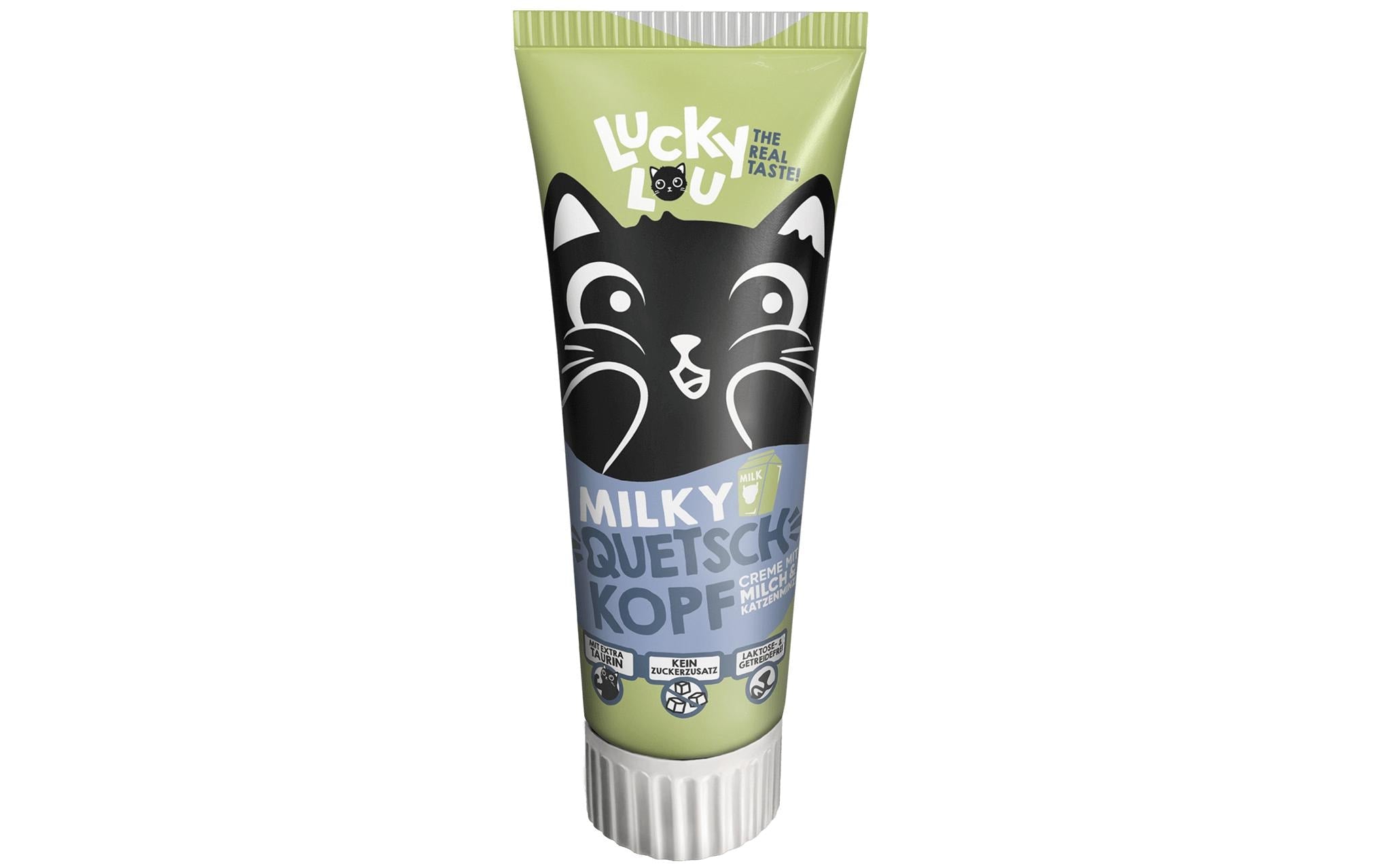 Lucky Lou Cat Snack Tube Quetschkopf Milky 75g