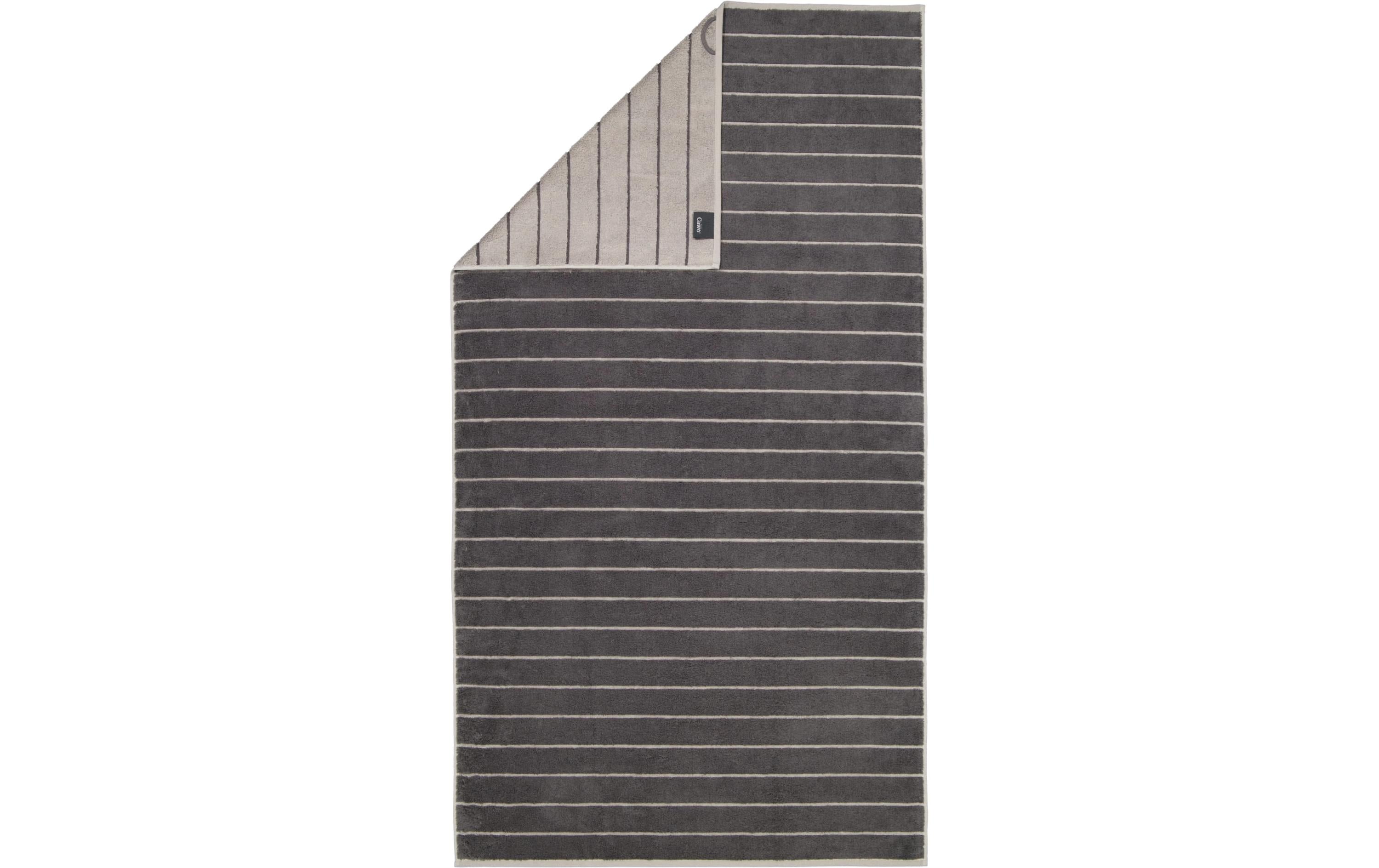 Cawö Duschtuch Balance Doubleface 100% Baumwolle, 80x150cm, Anthrazit