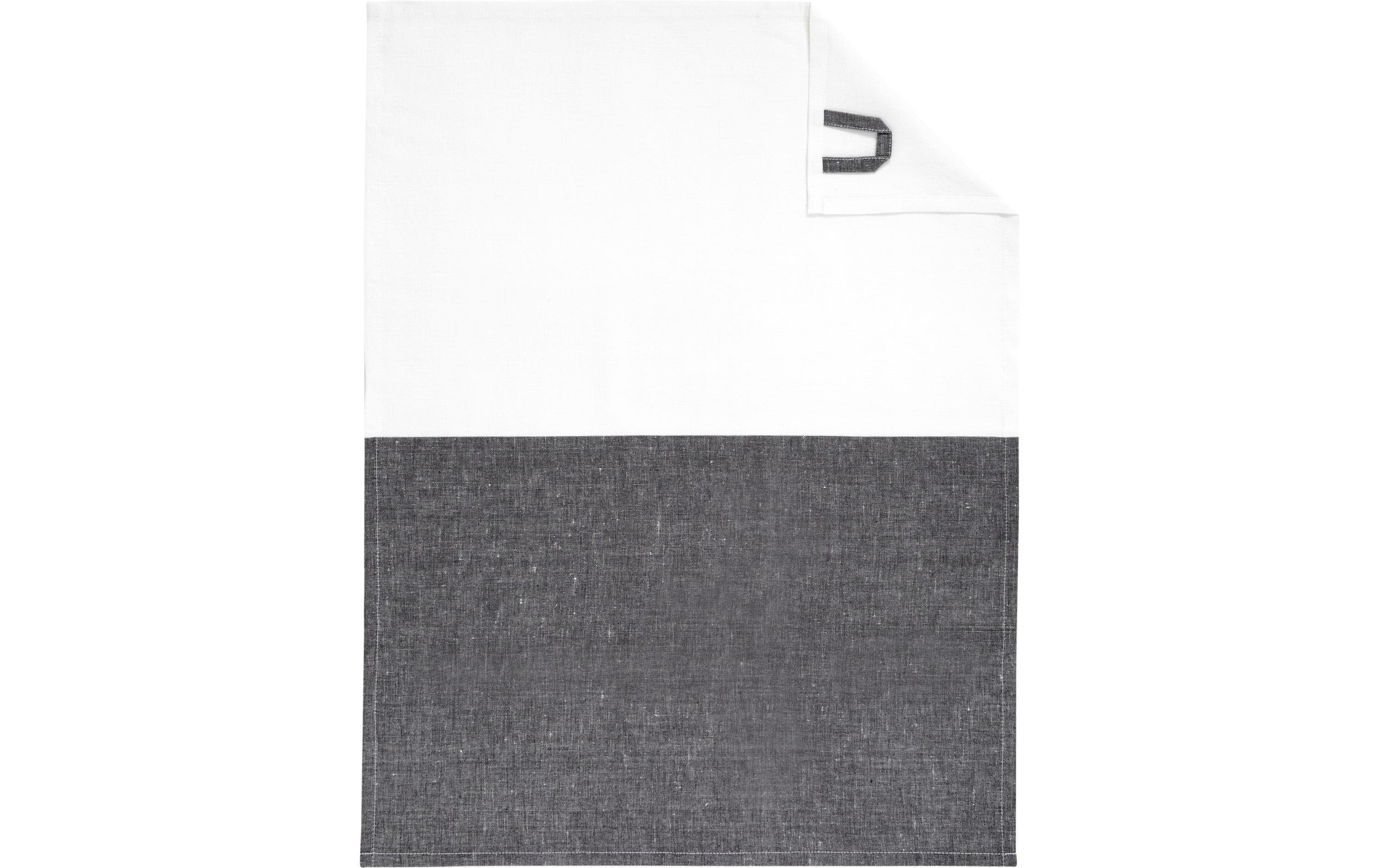 Cawö Geschirrtuch Cuisine Duo 50x70cm, Schwarz/Weiss