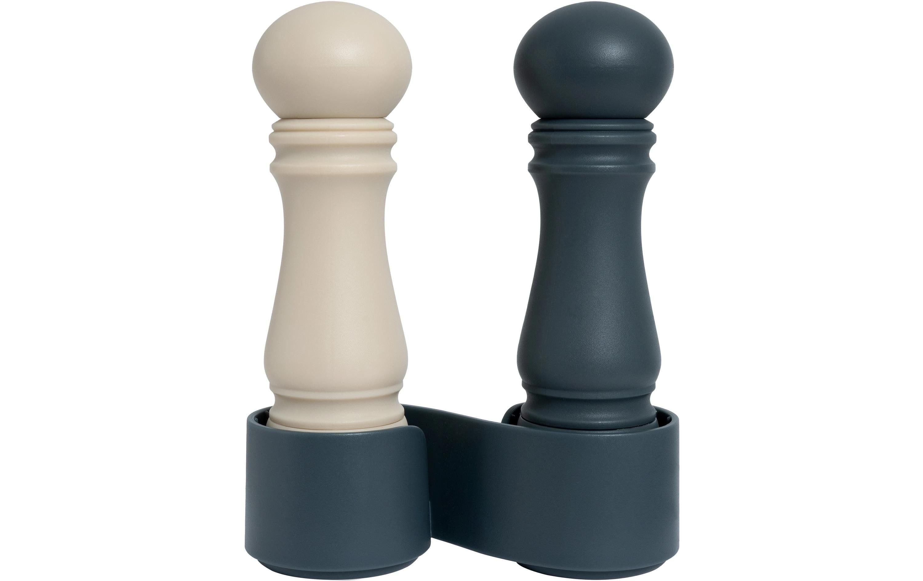 Crushgrind Gewürzmühle Blueberry & Garlic 2er Set mit Ständer, 12 cm
