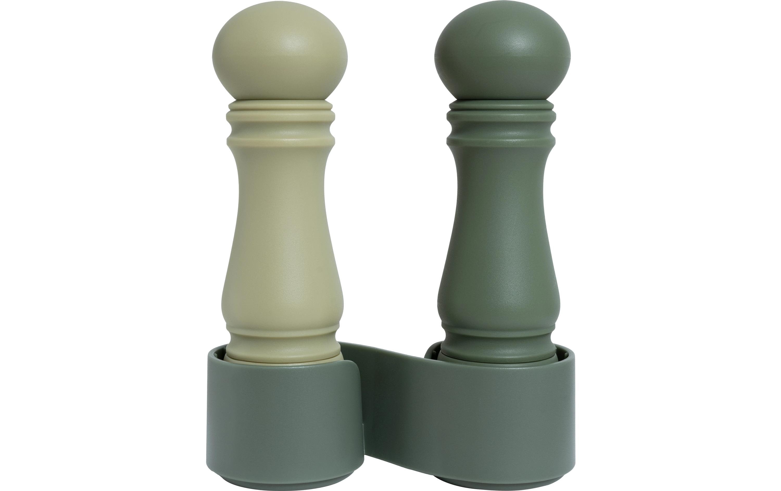 Crushgrind Gewürzmühle Parsley & Sage 2er Set mit Ständer, 12 cm