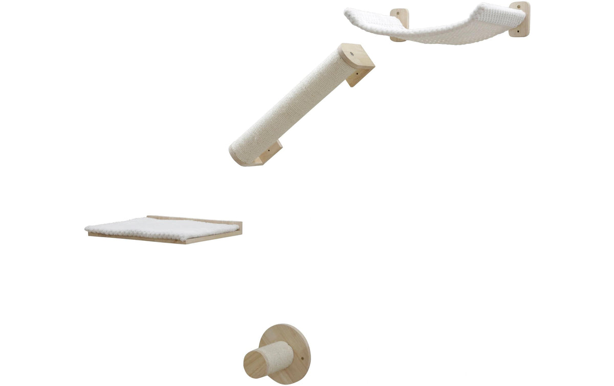 Kerbl Kletterwand Alps, 4-teilig natur/weiss