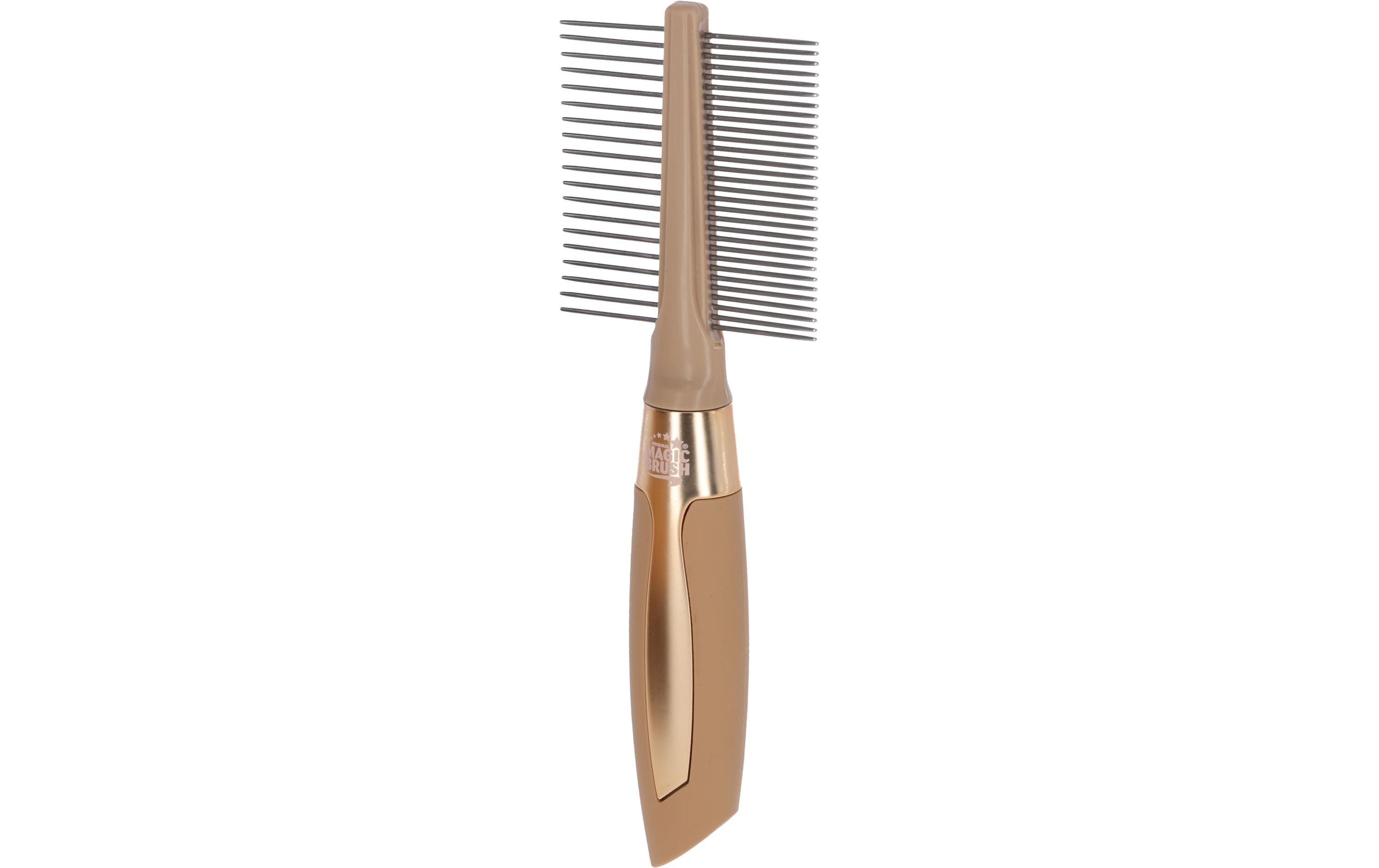 Kerbl MagicBrush Fellkamm fein/grob Hund 6.5x21cm, Gold