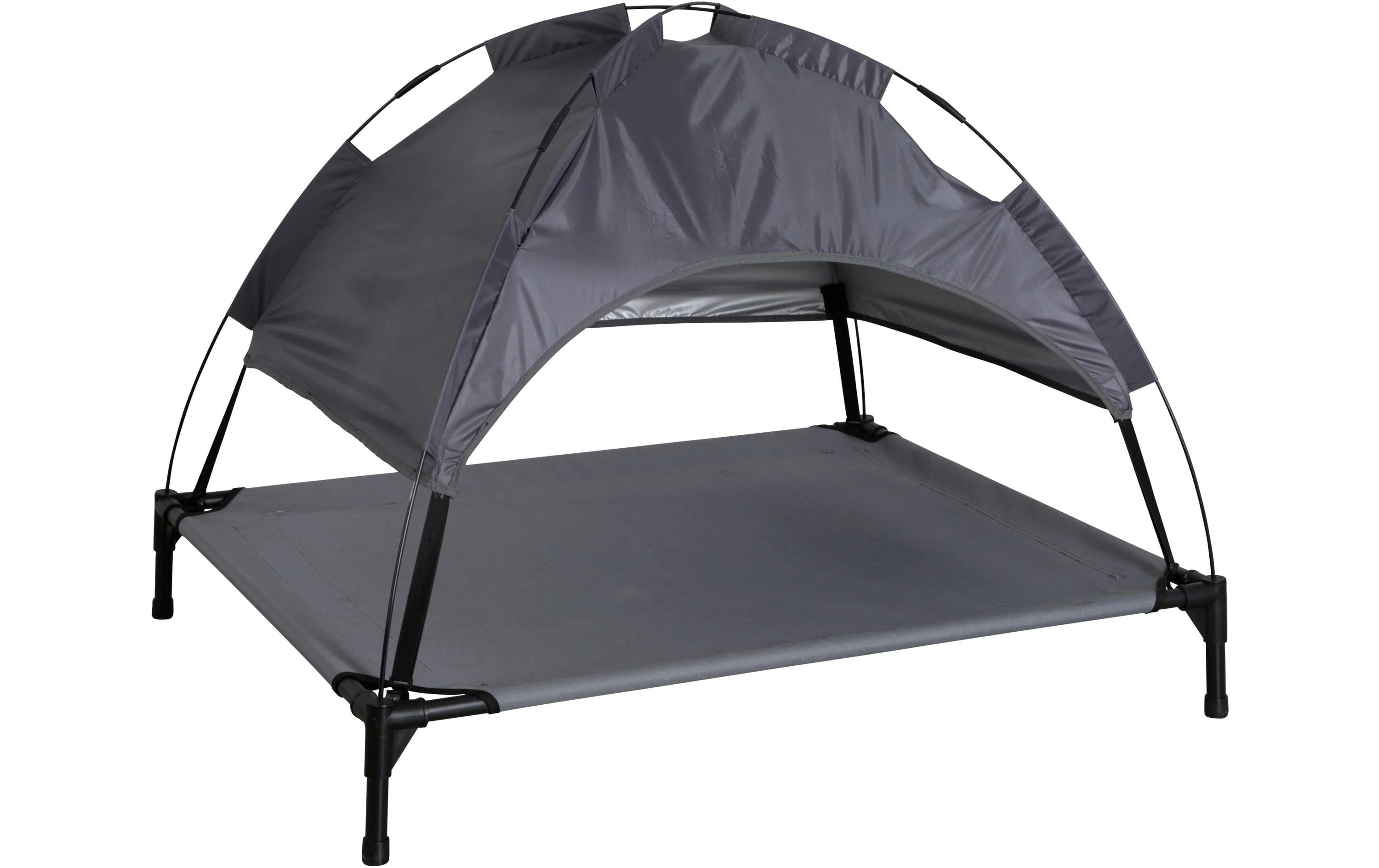 Kerbl Hundeliege Vacation Top grau mit Sonnendach, 105x86x75 cm