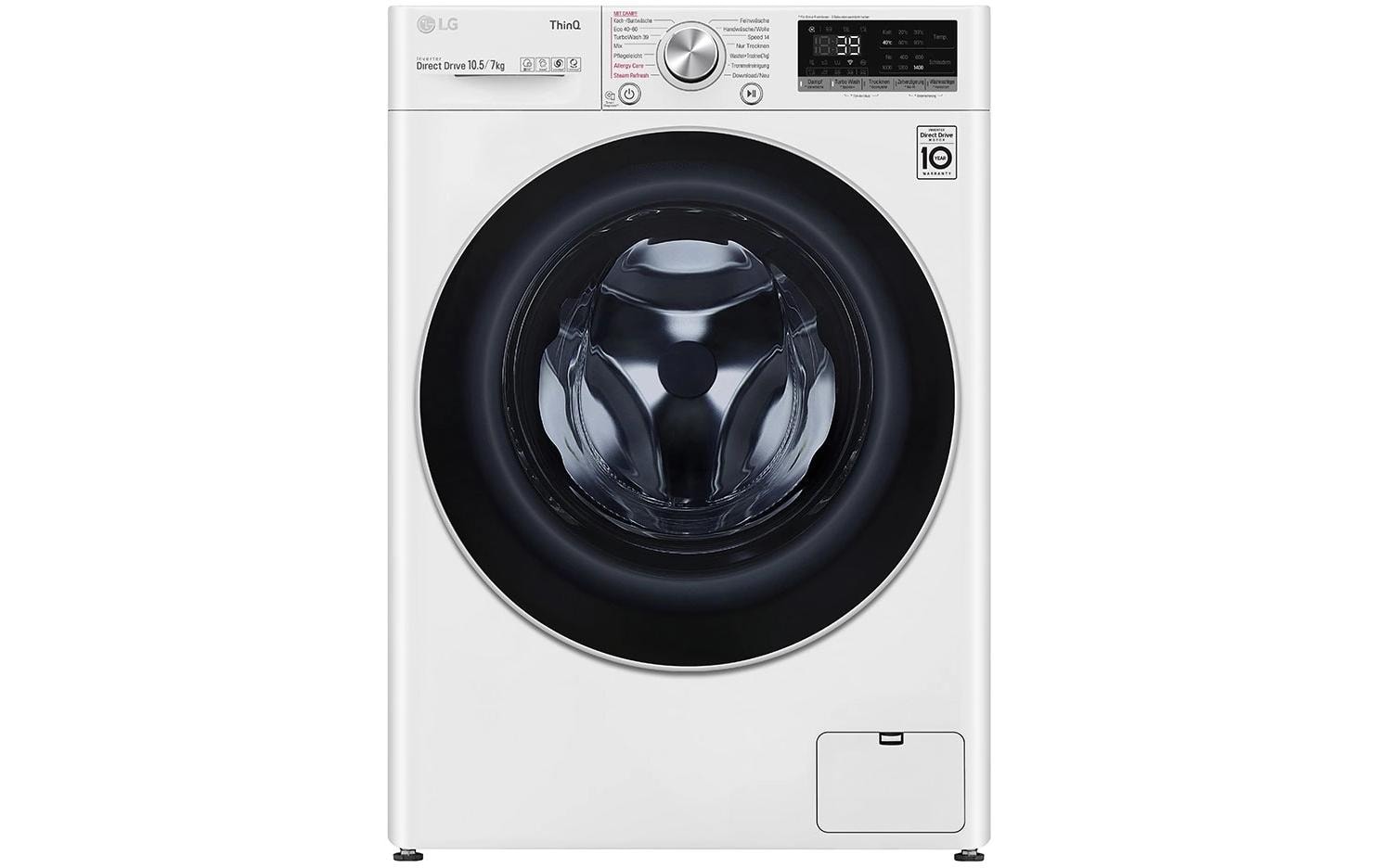LG Waschtrockner V7WD107H2E A, WM10.5kg, E WT 7kg
