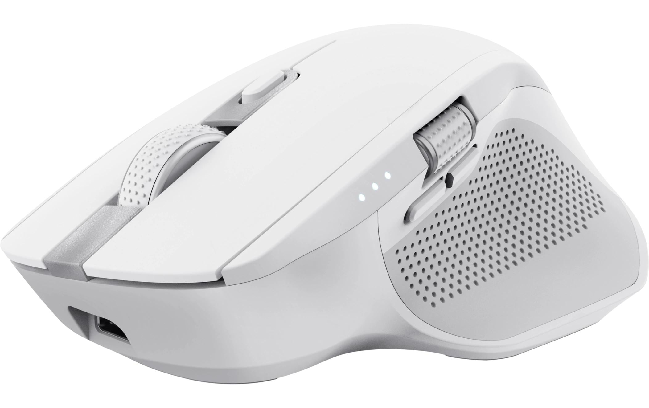 Trust Maus Ozaa+ Multiconnect weiss USB 2.4 Ghz, Bluetooth