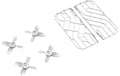 Hoverair X1 Reparaturset, weiss, X1 Drohne