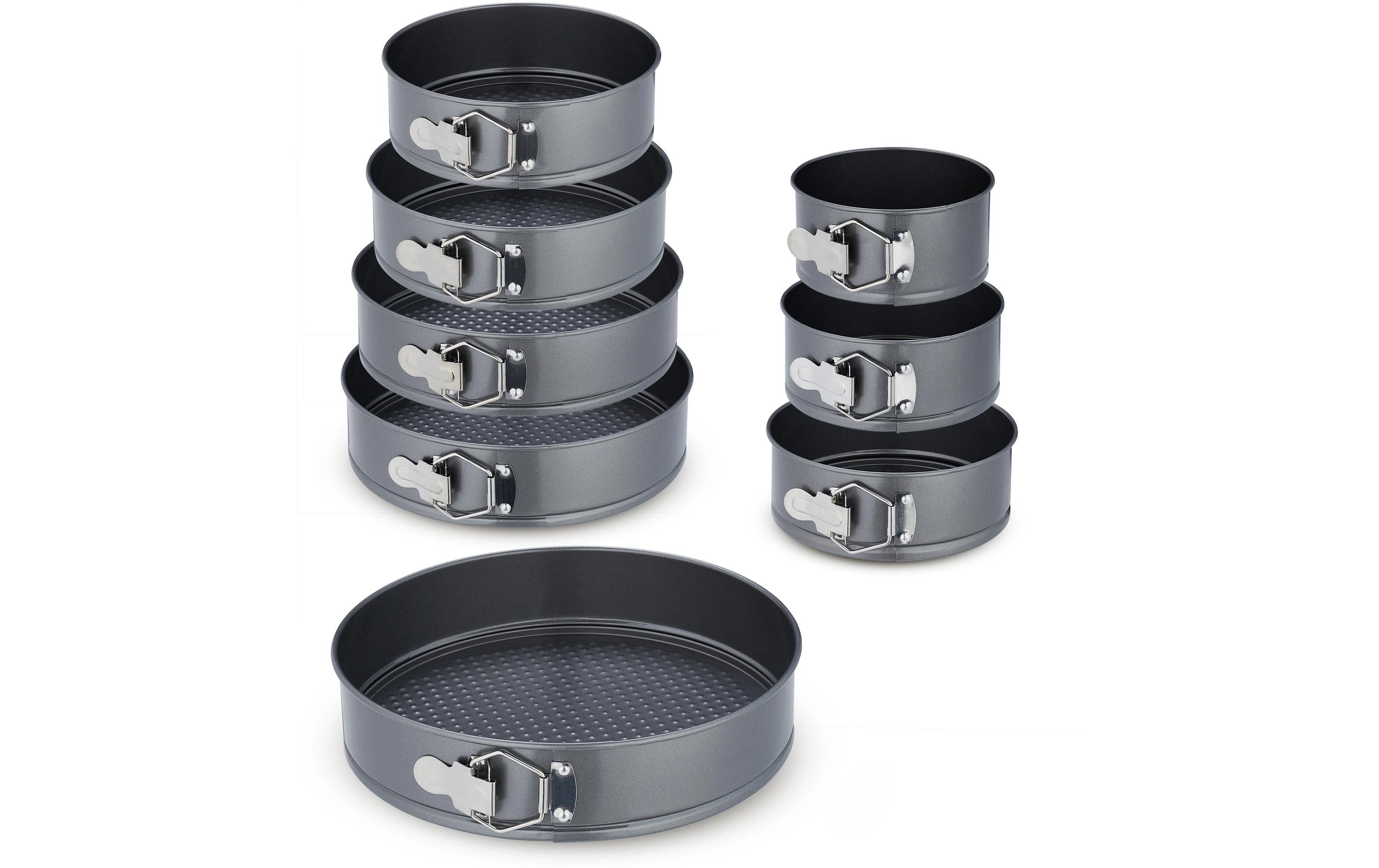 relaxdays Springformen-Set rund Set mit 8 Grössen