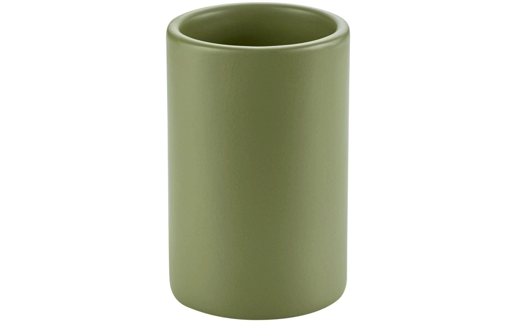 Diaqua Zahnputzbecher Zylo Keramik, Ø 7.2 X 11 cm, Olive
