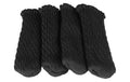 COCON Stuhlsocken schwarz 4er Pack 3x11cm, passend für Umfang 7-17cm
