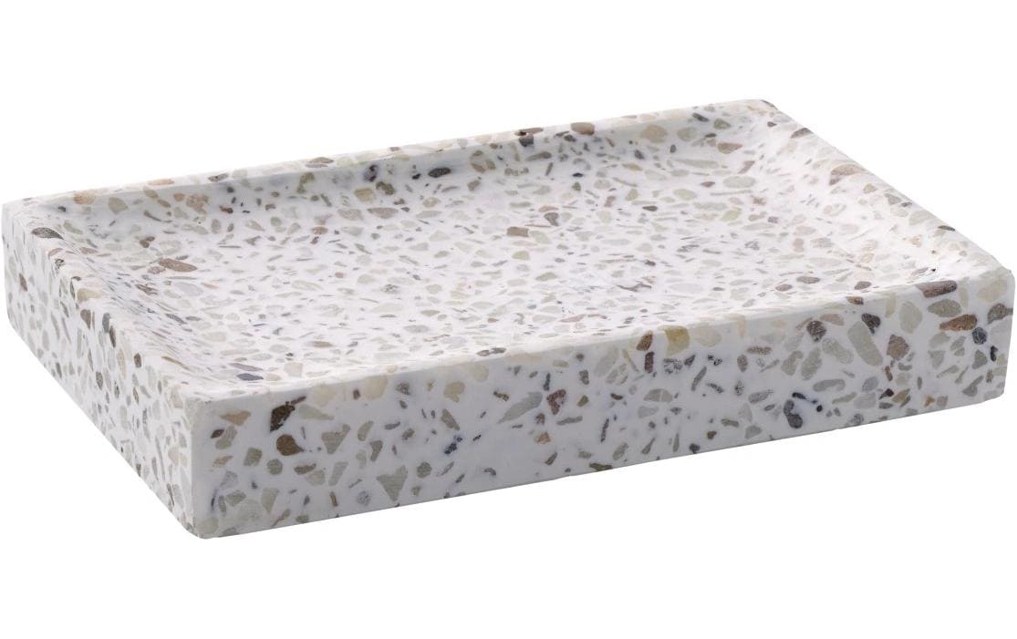 Diaqua Seifenschale Venice Polyresin, 12x8x2cm, Weiss