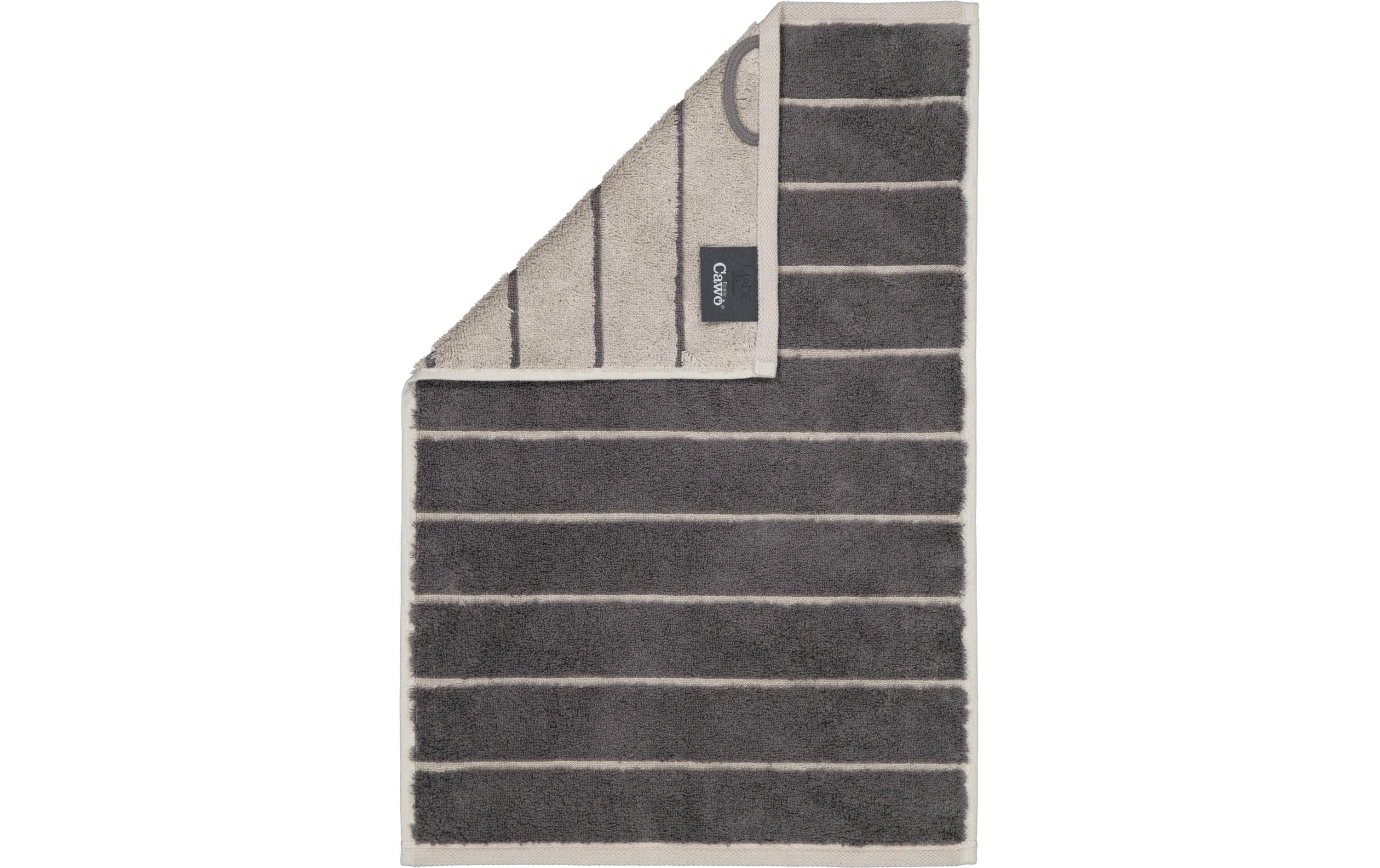 Cawö Gästetuch Balance Doubleface 100% Baumwolle, 30x50cm, Anthrazit