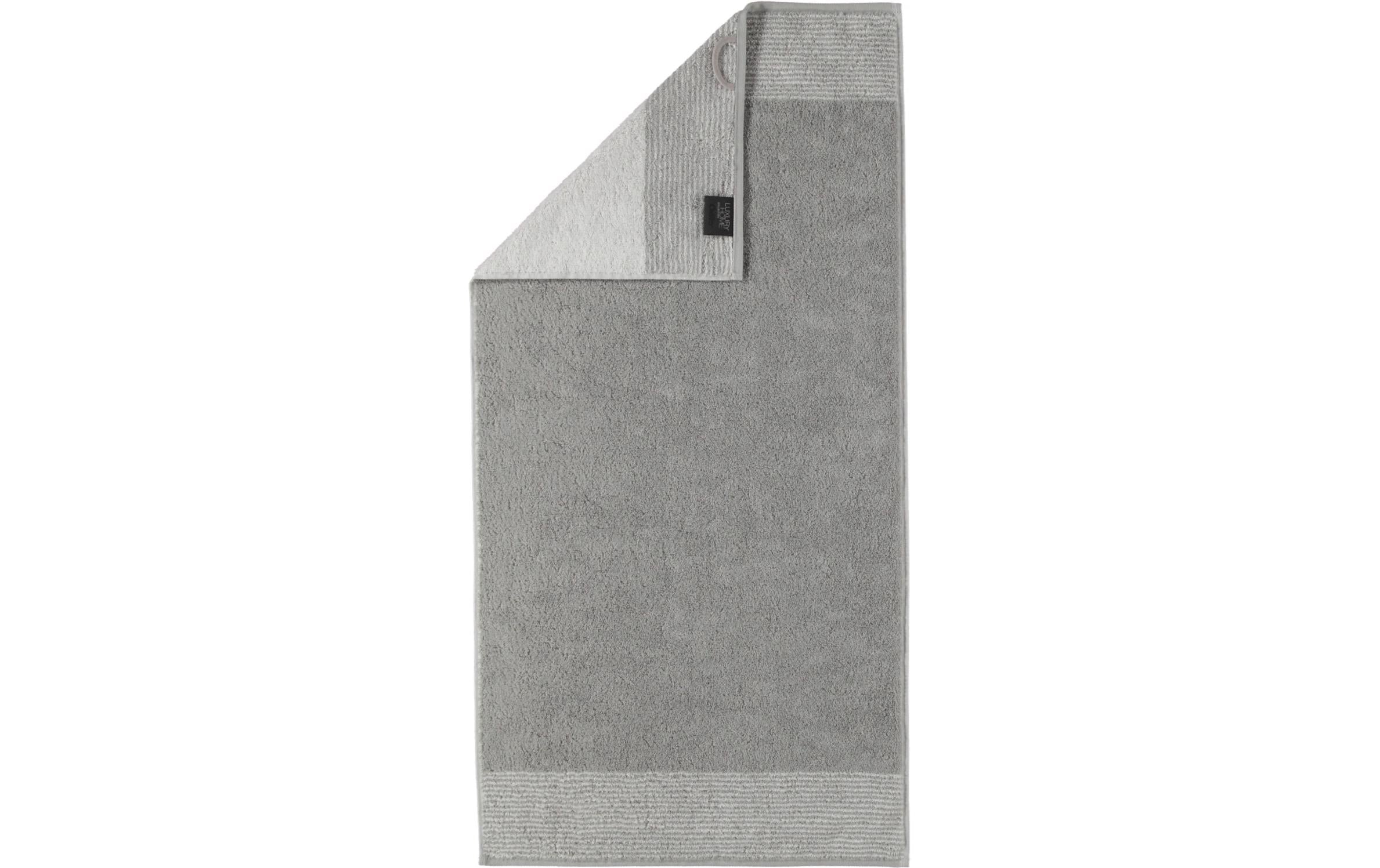 Cawö Handtuch Two Tone 100% Baumwolle, 50x100cm, Platin