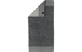 Cawö Handtuch Two Tone 100% Baumwolle, 50x100cm, Schiefer