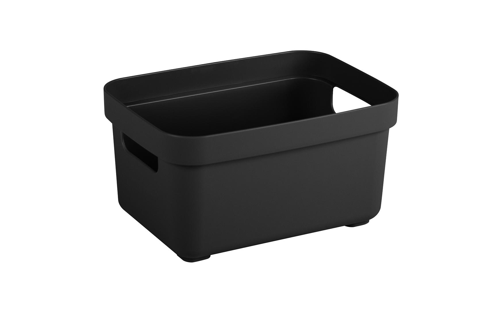 Sigma home Aufbewahrungsbox 2.5 Liter 17.7x12.8x9.3cm, Schwarz