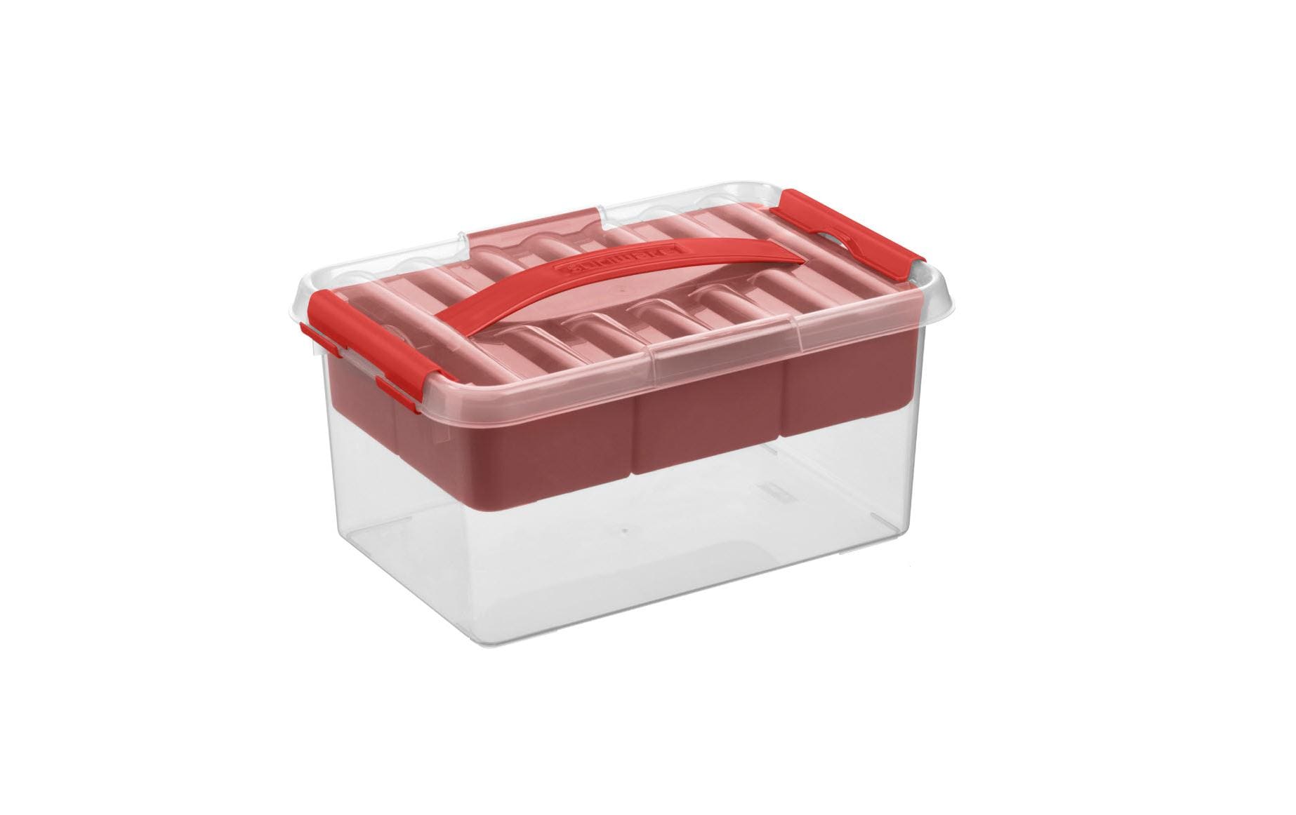 Sigma home Aufbewahrungsbox Q-Line 6 Liter, 30x20x14.5, Rot