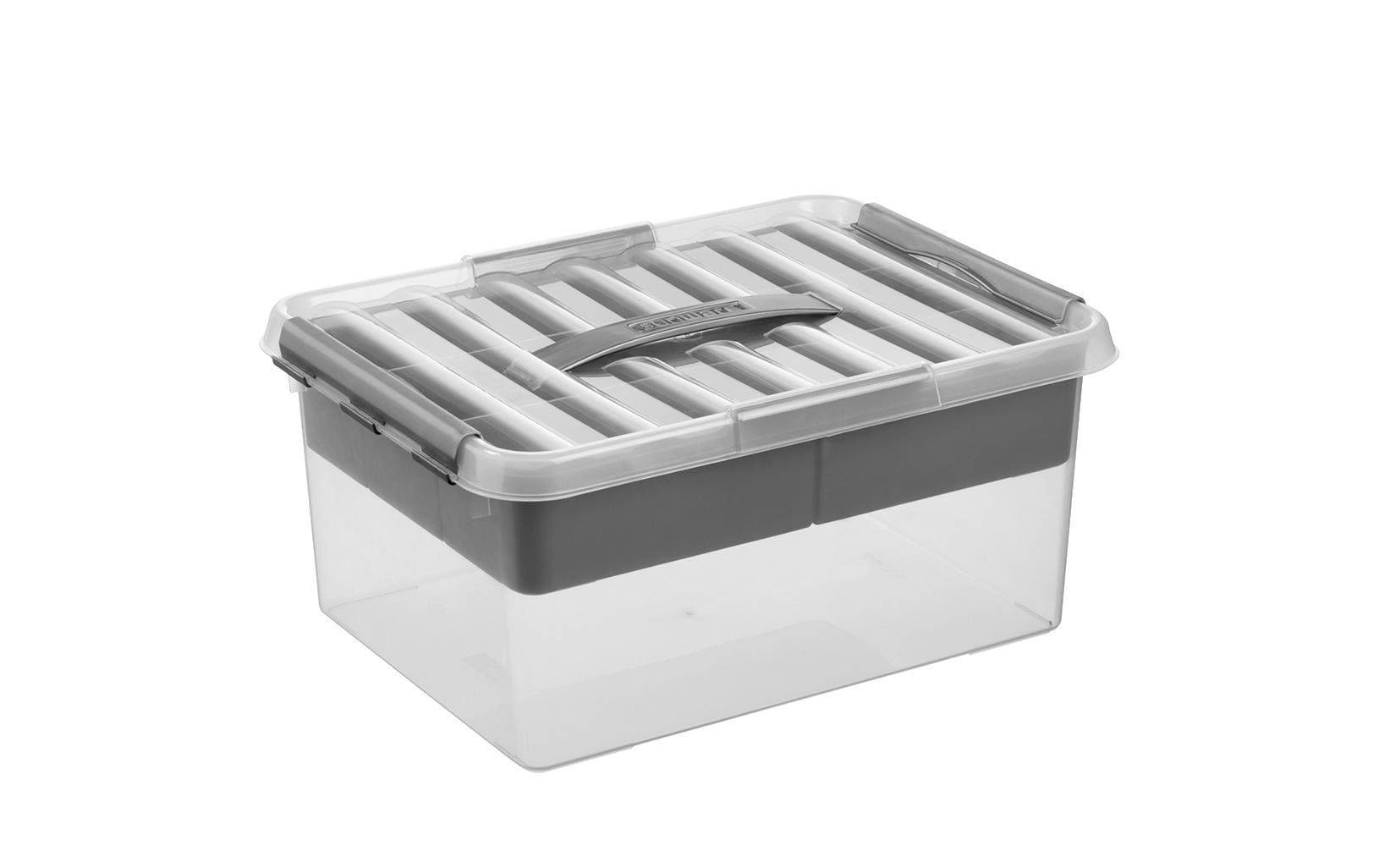Sigma home Aufbewahrungsbox Q-Line 15 Liter, 40x30x18cm, Grau