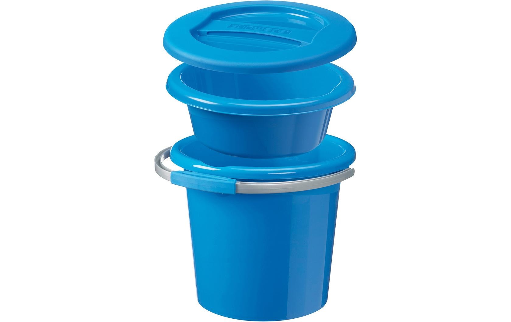 Sigma home Putzeimer Water-Line Set 12 Liter, 3-teilig, Blau