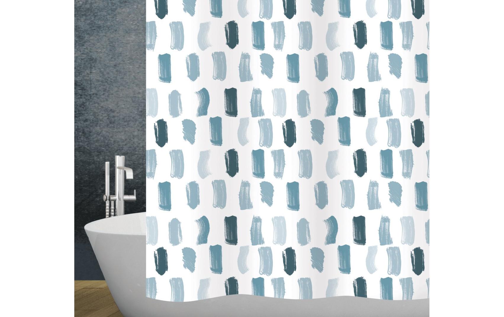 Diaqua Duschvorhang Paint Blue 100% Polyester, 180x200cm (BxH)