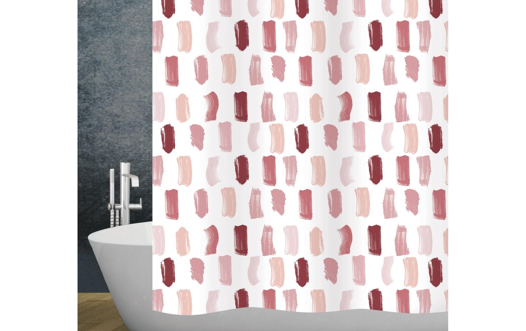 Diaqua Duschvorhang Paint Red 100% Polyester, 180x200cm (BxH)