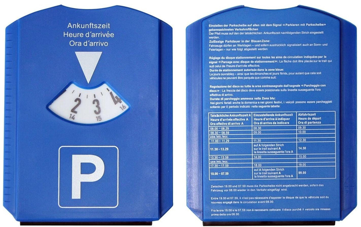Max4Car Parkscheibe mit Eiskratzer und Wasserwischlippe