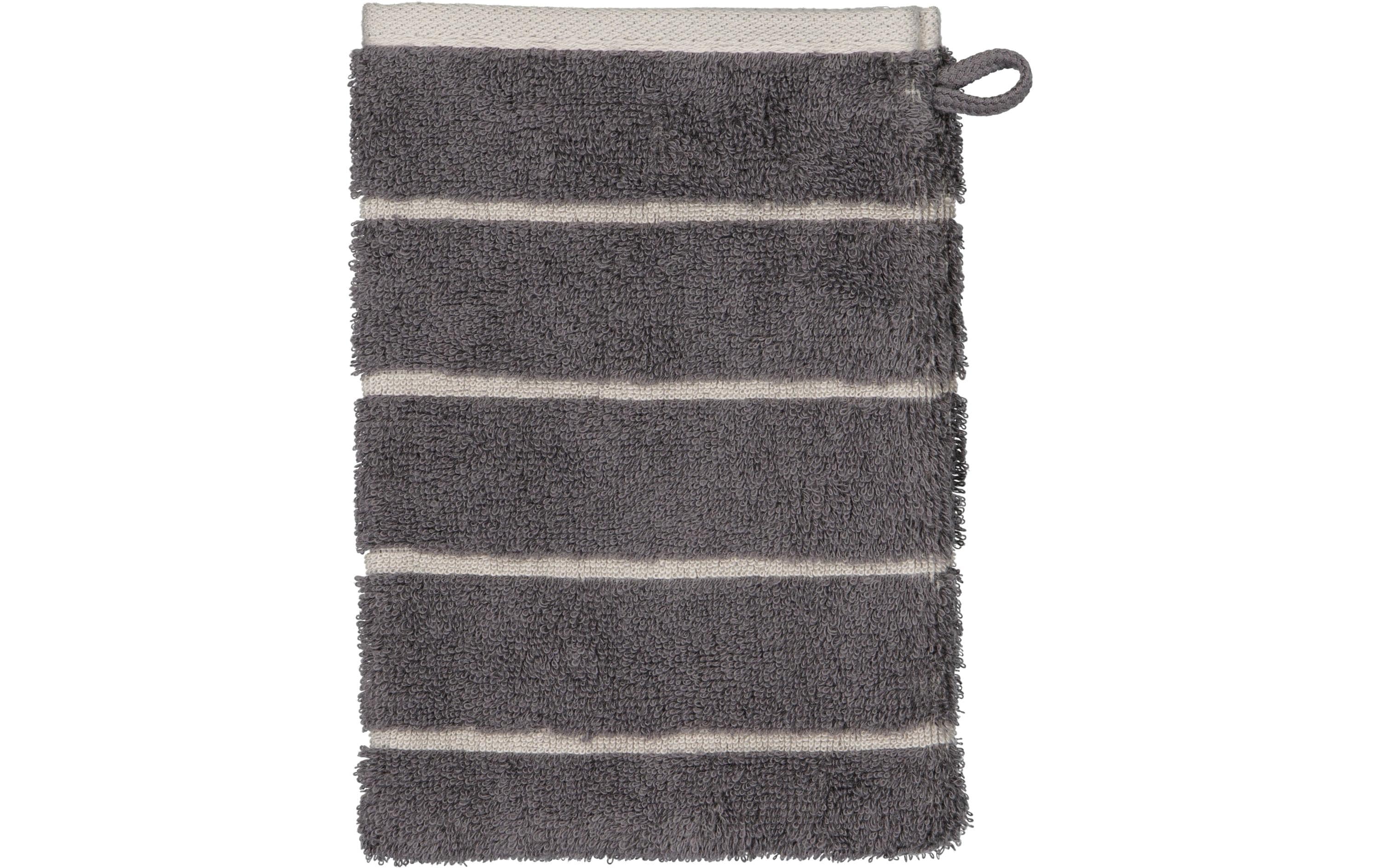 Cawö Waschhandschuh Balance Doubleface 100% Baumwolle, 16x22cm, Anthrazit