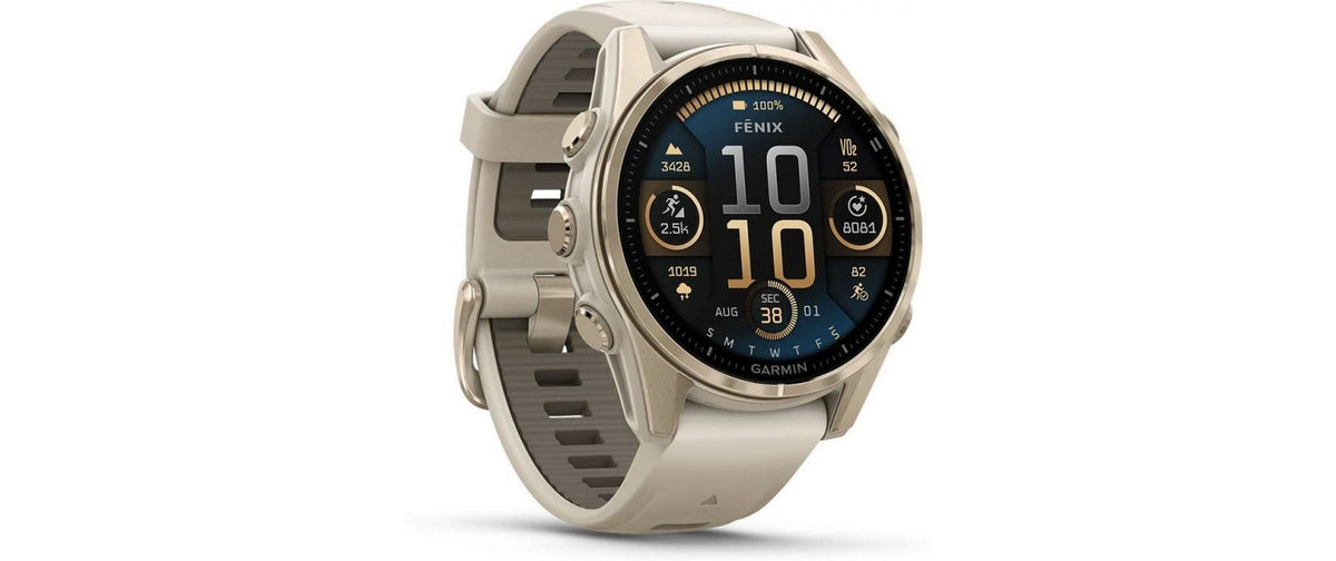 Garmin Fenix 8 AMOLED Sapphire 43mm, Soft Gold, Sandstone Band