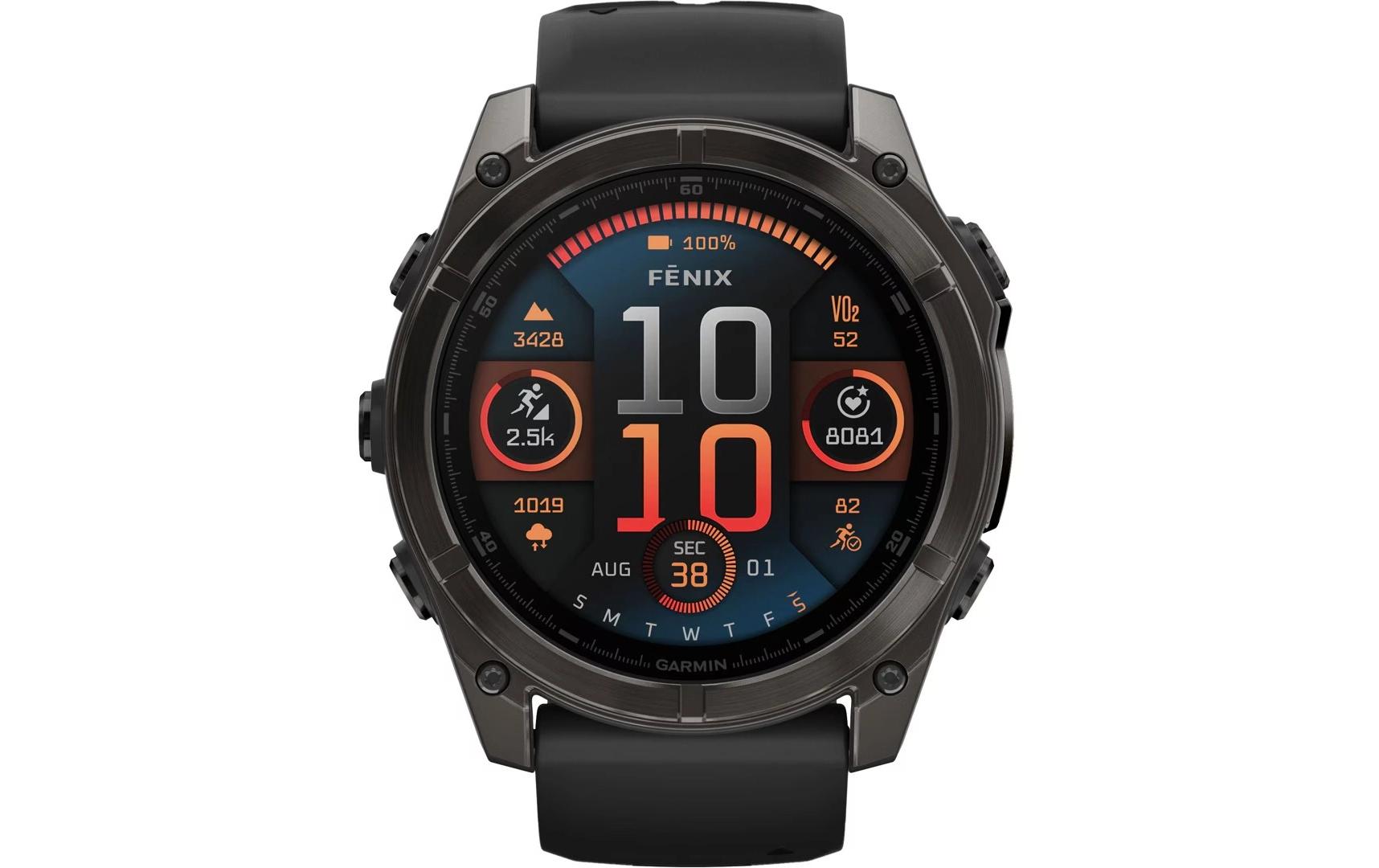Garmin Fenix 8 AMOLED Sapphire 51mm, Carbon Gray, Black/Pebble Gray