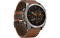 Garmin Fenix 8 AMOLED Sapphire 51mm, Bare Titanium, Black/Chestnut Band