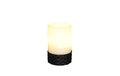 Dameco LED Solar Rattan Tisch Leuchte LED ww, D7.6cm x H11.5cm, ON/OFF Schalter