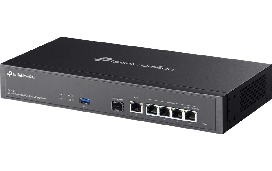 TP-Link ER7406 VPN Router 4 Ports WAN/LAN, 1xSFP, Load balance