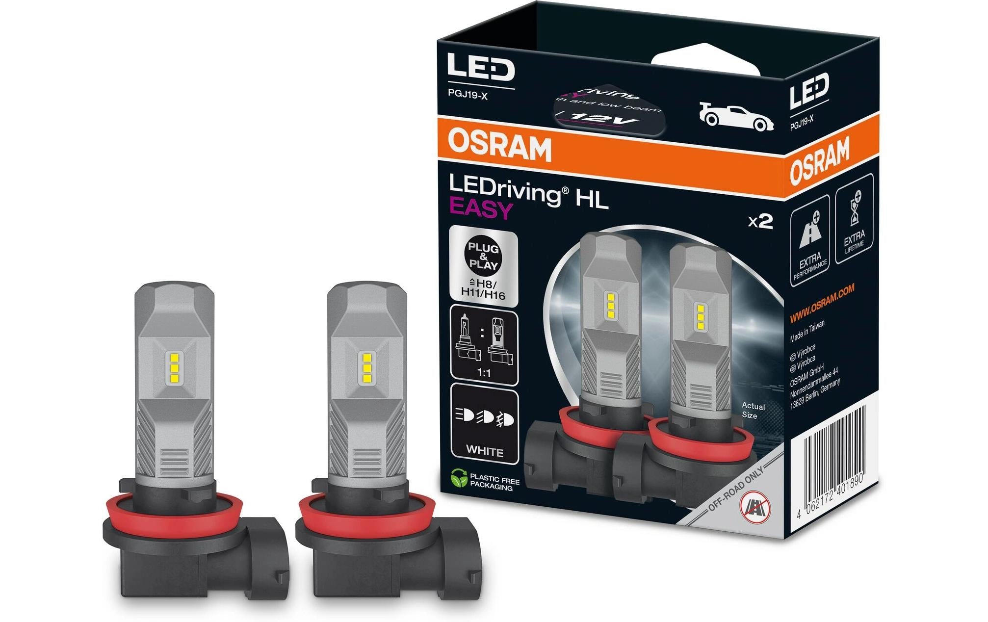 OSRAM LEDriving HL EASY H8/H11 H8/H11/12V/8.2W/PGJ19-1/2/3
