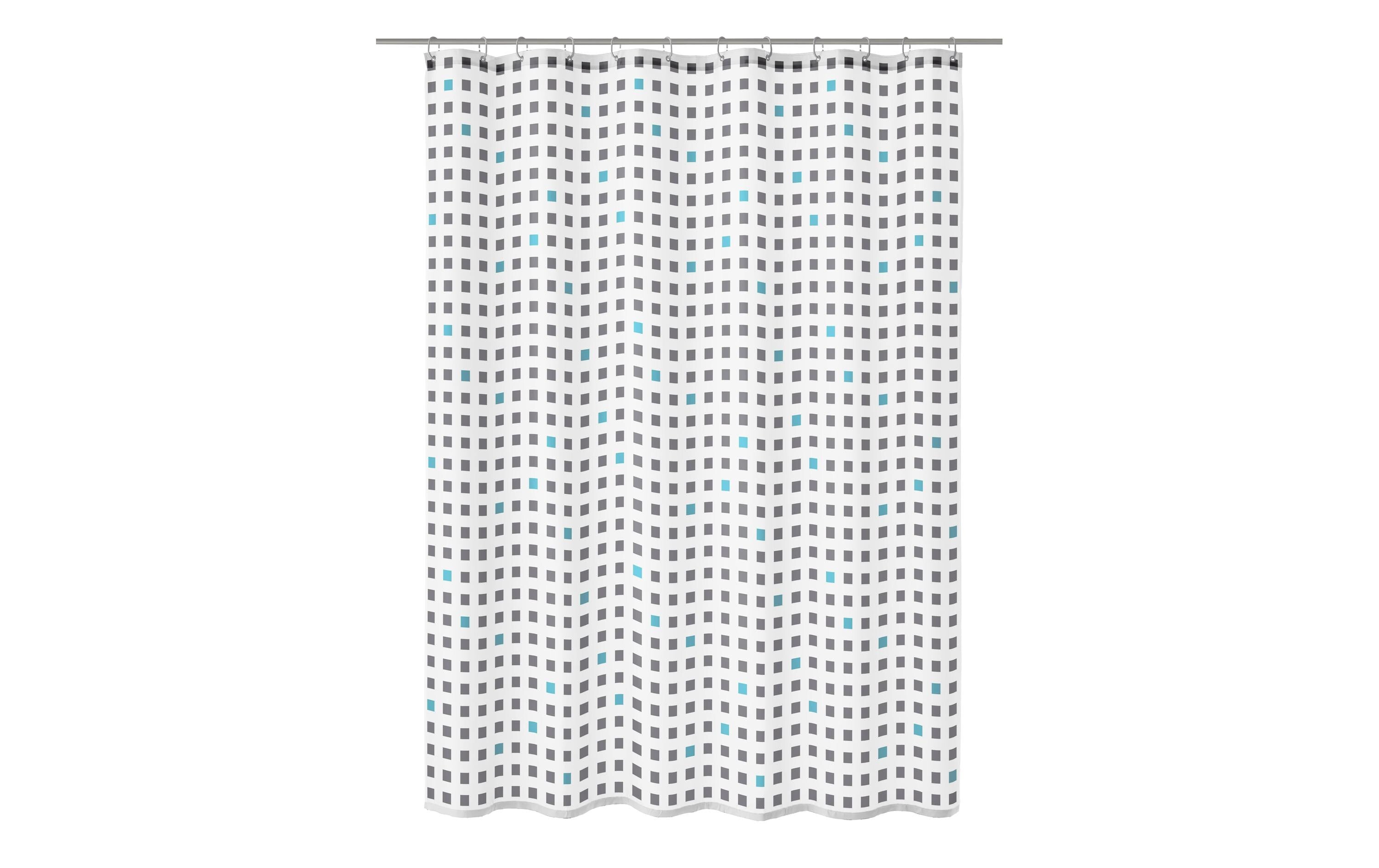 Kleine Wolke Duschvorhang Casket Grau 180x200 cm