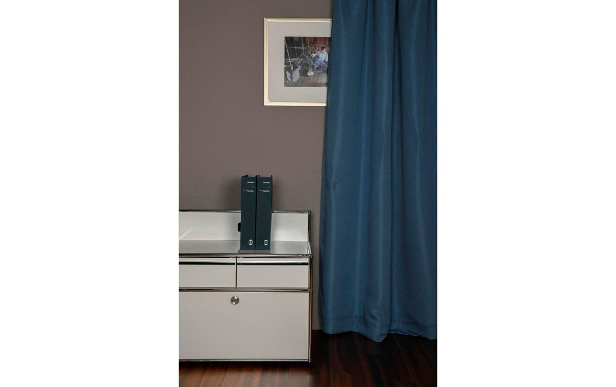 Stotz Verdunklungsvorhang Mira, Faltenband Hellblau, 140x260 cm, 100% PES, waschbar