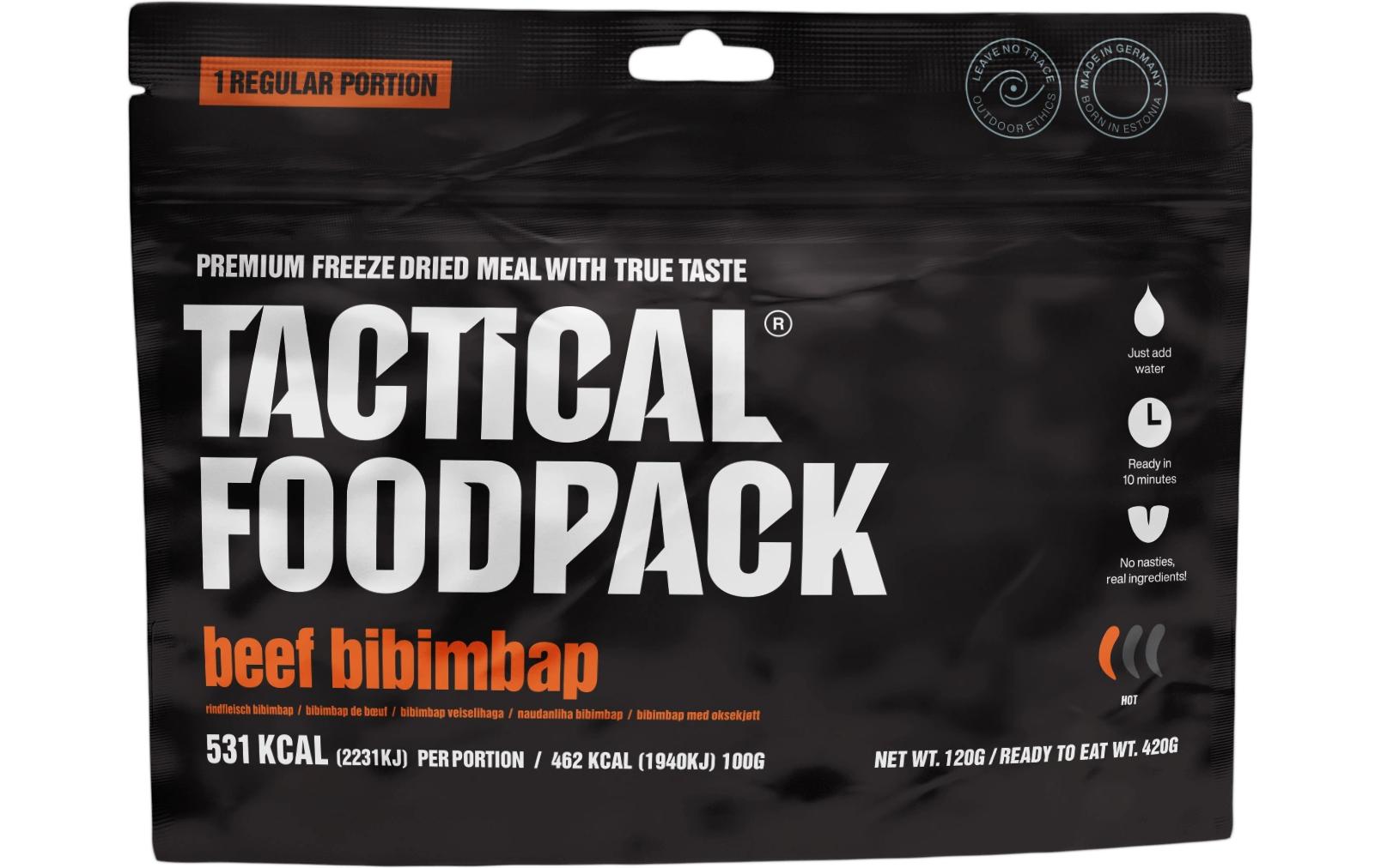 TFP Rindfleisch Bibimbap Netto-Gewicht: 120g Zubereitet: 420g