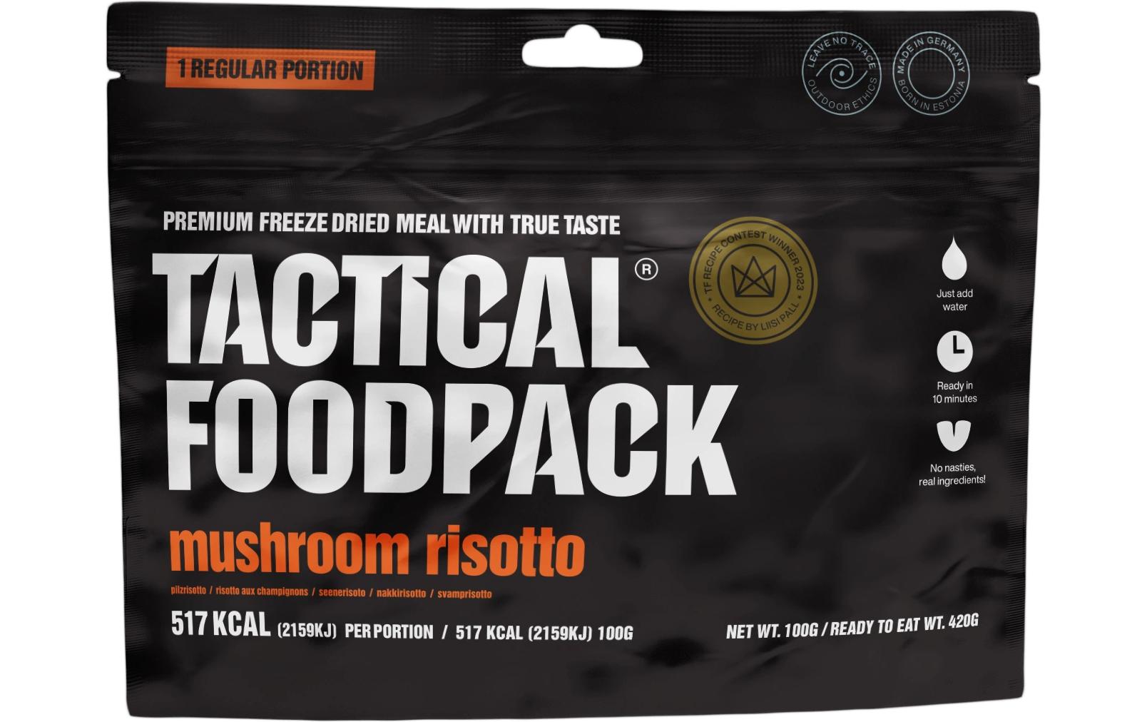 TFP Pilz-Risotto Netto-Gewicht: 100g Zubereitet: 420g