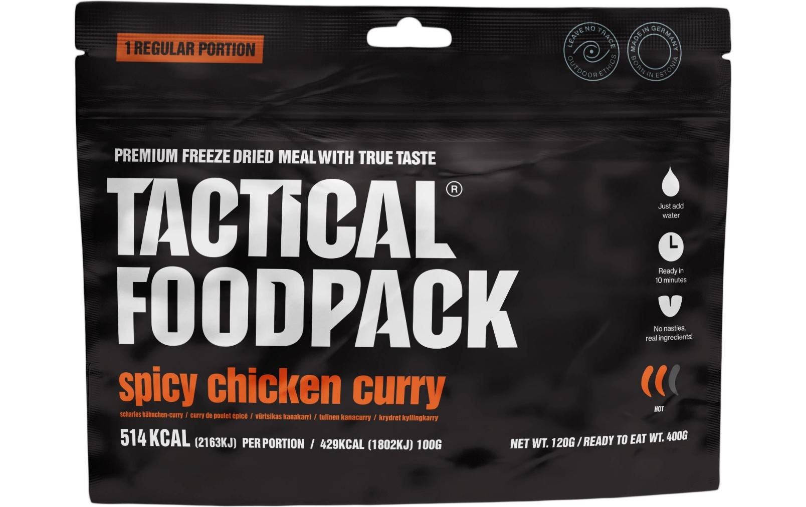 TFP Pikantes Hühnercurry Netto-Gewicht: 120g Zubereitet: 400g