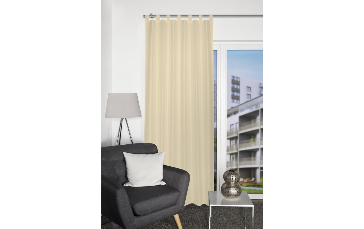 Stotz Nachtvorhang Fjella mit Schlaufen Beige, 130x245 cm, 100% PES, waschbar