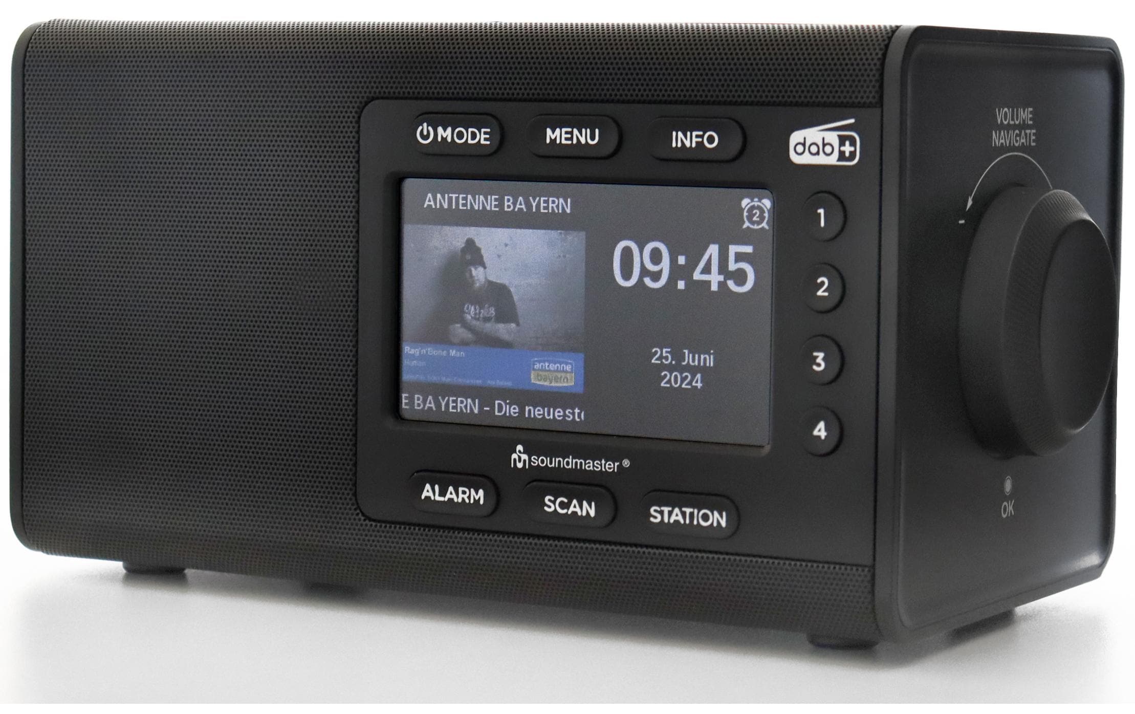 Soundmaster DAB900SW DAB+ Radio mit grossem Farbdisplay