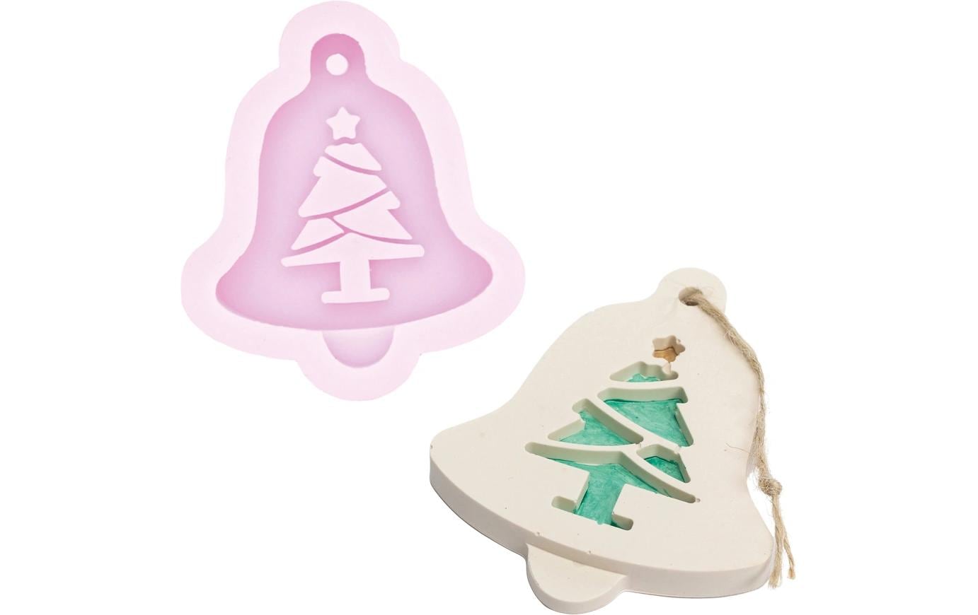 Jesmonite Silikonform Weihnachten Aufhänger, Weihnachtsbaum