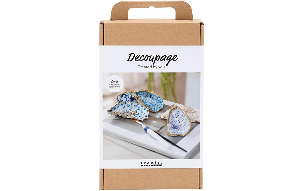 Creativ Company Bastelset Decopatch Muscheln-Schalen